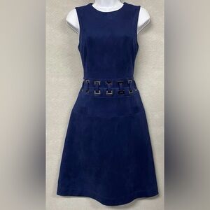 ANTONIO MELANI Navy Midi Dress with Cutout Detail 2 (party, cocktail)